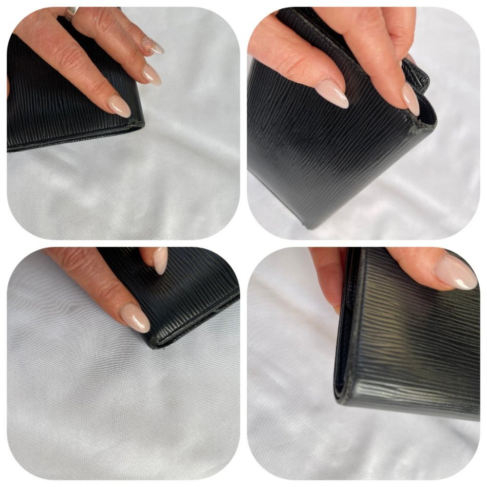 Auc Louis Vuitton Epi Leather black Snappy Vintage wallet/purse SP1028 - Picture 15 of 15